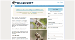 Desktop Screenshot of citizensparrow.in